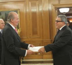 Su Majestad el Rey recibe las Cartas Credenciales del embajador de la República de Malta, Mark Anthony Micallef
